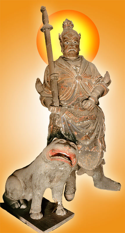 画像绘道教用挂像招财挂像挂画贴画护法神四元帅马灵耀马元帅川北