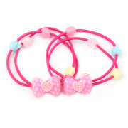 Baojing children tie string rope girl hair band rings made by the Korean version of bungee baby hair rubber band