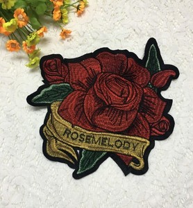 时尚大花朵刺绣布贴辅料衣服毛衣外套补丁贴花装饰diy裤子补洞贴