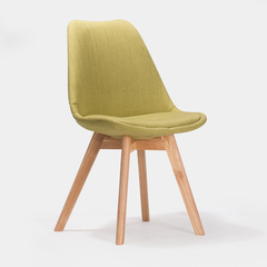 景悦嘉实木休闲餐椅伊姆斯椅现代简约北欧宜家接待会议设计师椅子