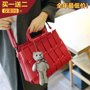 Meet Amoy fashion 2015 AW shoulder bag handbag large bag, Japan and South Korea leisure handbag