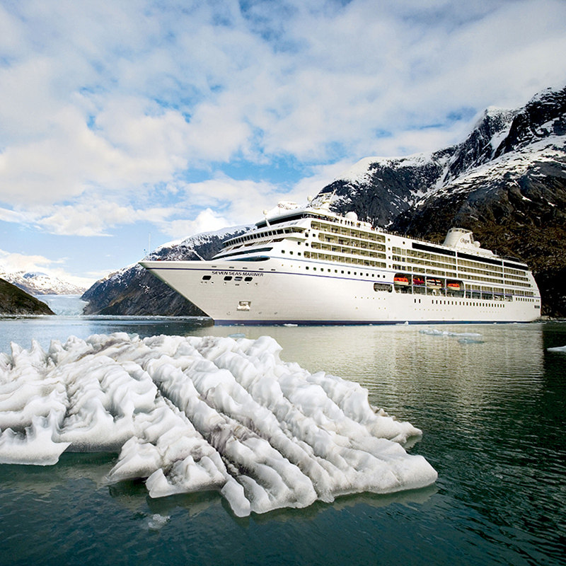 丽晶七海水手号阿拉斯加7晚豪华邮轮单船票温哥华到西沃德热卖