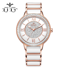 lily新款白色陶瓷女韩版手表 专柜正品石英手表 学生女士腕表