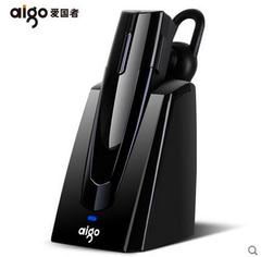 Aigo/爱国者 X6车载蓝牙耳机挂耳式开车 商务通用无线运动带底座