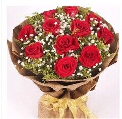 郑州鲜花同城速递送花上门 11朵玫瑰花束 生日 爱人情人节免费送