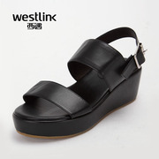 Westlink/West met with genuine leather ladies sandals