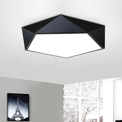 合悦创意个性LED吸顶灯现代简约餐厅灯几何方形书房卧室灯客厅灯