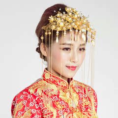 CIVET新娘头饰古装皇后凤冠秀禾服发饰中式婚礼配饰额饰结婚饰品