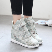 Fall 2015 the new Korean version of Velcro high students in thick-soled sports shoes women's shoes high shoes