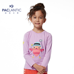 派克兰帝paclantic童装2016新款上衣女童卡通印花图案圆领长袖T恤