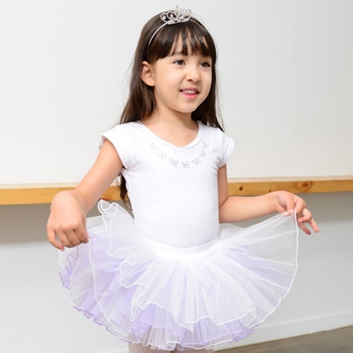 韩国进口儿童舞蹈衣 儿童跳舞T恤 少儿芭蕾上衣 幼儿园跳舞练功服