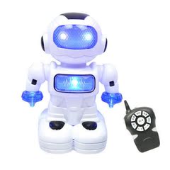灯光音乐多功能遥控机器人跳舞电音智能早教讲故事益智玩具模型