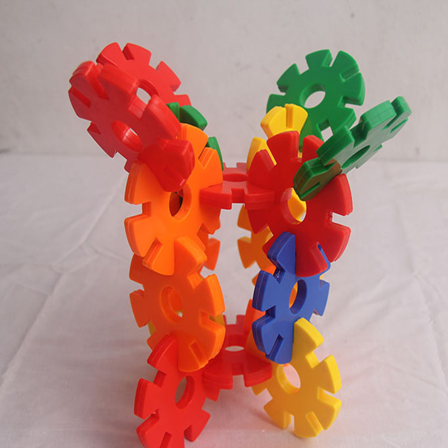 特大雪花片玩具 幼儿园桌面拼插拼装启蒙智力积木 儿童雪花片玩具