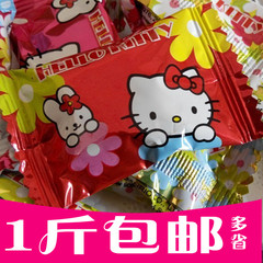 润谷凯蒂猫Hello Kitty水果汁味软糖果结婚喜糖QQ橡皮糖散装500g