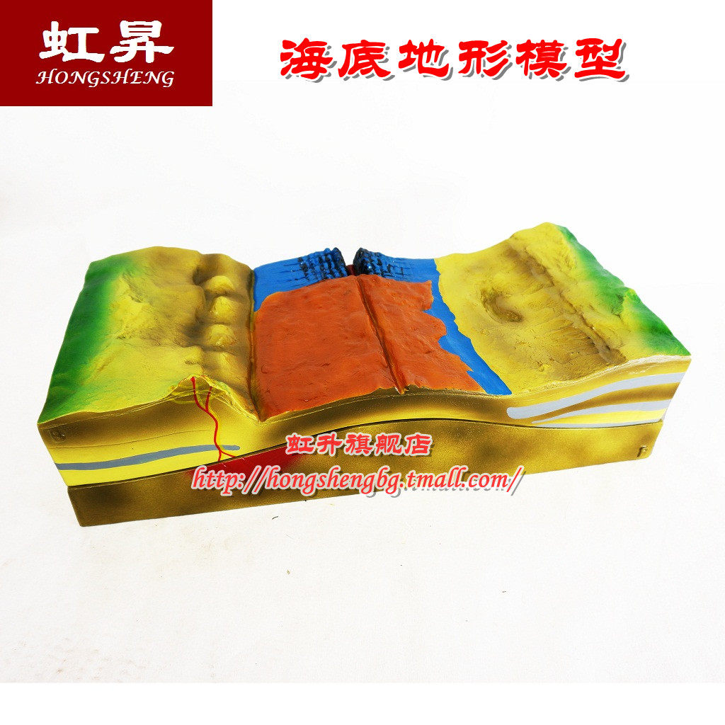 海底地形模型初中地理地质运动教学仪器教具教学仪器