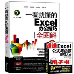 正版包邮 一看就懂的Excel办公技巧全图解 EXCLE教程表格制作 办公自动化必备书 文员电脑办公软件实用教程 绝了!Excel可以这样用