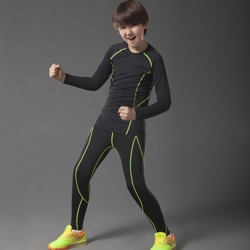 儿童运动紧身衣训练服套装弹力速干衣健身服男篮足球打底跑步服在类目 运动服/休闲服装, 健身服装, 健身套装中 - 来自Buy2taobao.com提供专业的淘宝代购服务
