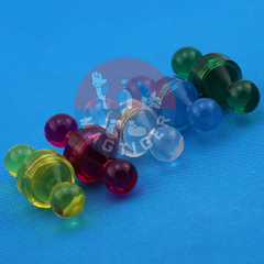 强磁 吸铁石磁扣强磁钢 彩色教学磁图钉 圆形磁铁 透明大号5色组