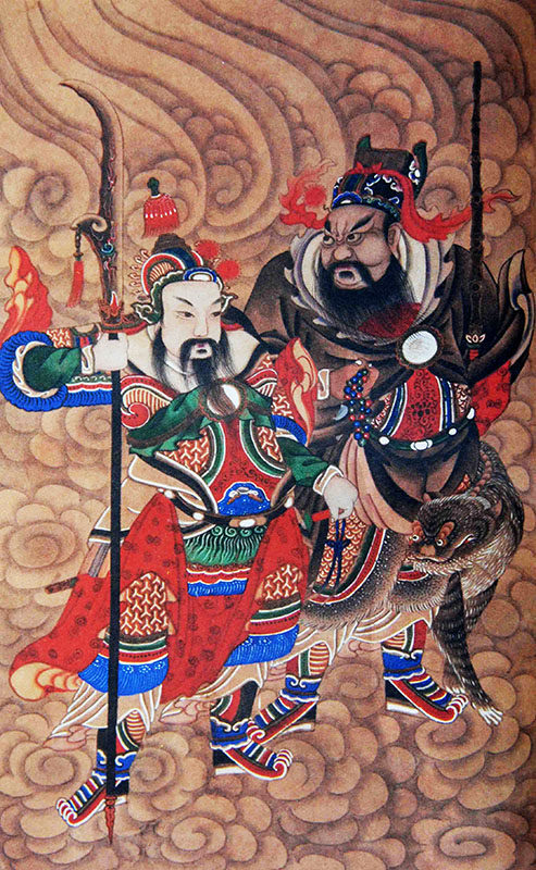 画像道教挂像招财挂画贴画原作复制清代右班其他工艺饰品