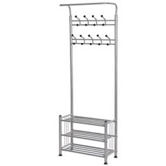 乾日生门厅挂衣架落地衣帽架衣服架简易时尚卧室客厅简约组合鞋架