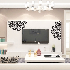 创意欧式亚克力3d立体墙贴纸房间客厅影电视背景墙壁家装饰品贴画