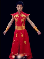新年成人中国龙凤打鼓服演出服舞蹈服中国梦现代舞蹈服饰表演服男