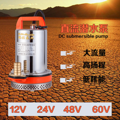 高扬程12V24V48V60V直流潜水泵电瓶电动车水泵船用水泵家用抽水机