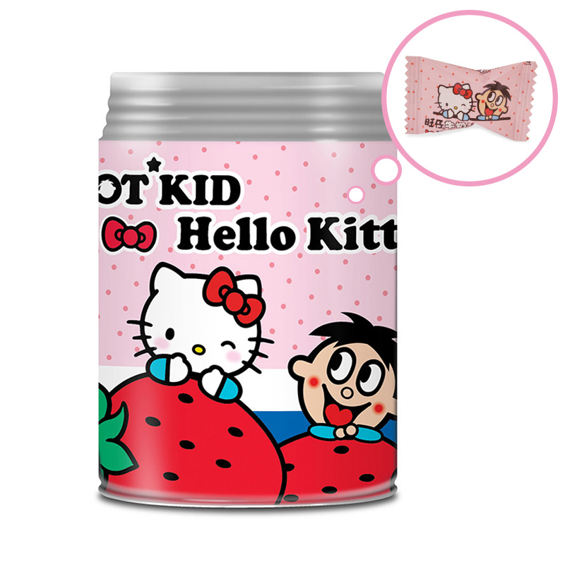 旺旺 旺仔牛奶糖 Hello Kitty版518g罐装可爱糖果零食情人节送礼产品展示图1