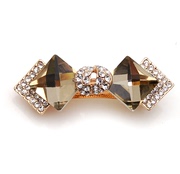 Smiling Korean bow package email card top clamp horizontal clamp Crystal Barrette hair clip ponytail holder