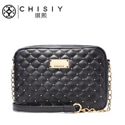 Qi XI Crossbody bag little bags of tide-fall 2015 new rivets chain bag mini small cowhide diagonal