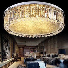 简约现代k9水晶led吸顶灯高档温馨创意时尚大气客厅小卧分段遥控