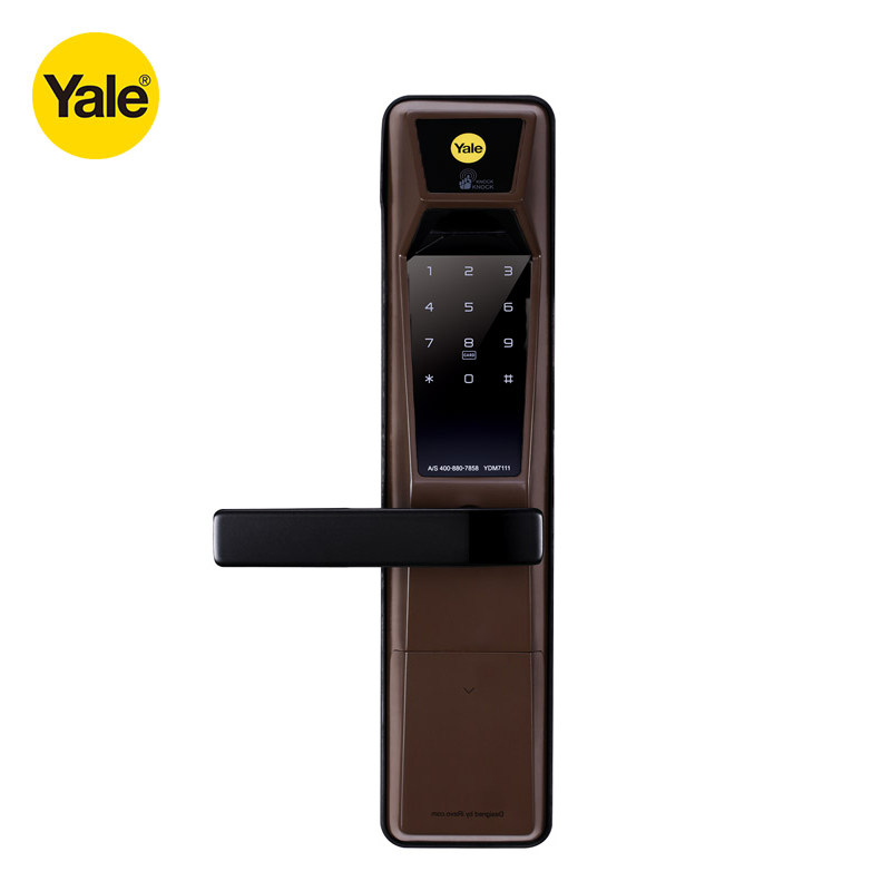 耶鲁yale ydm7111大门锁密码/隐形指纹/触摸多功能电子密码锁耶鲁yale