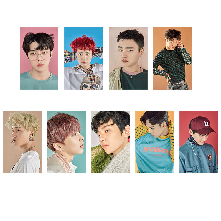 热销exo海报_exo exact 正规三辑 monster lucky one周边同款海报