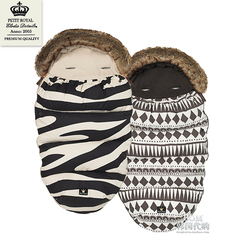 韩国代购 冬婴儿童推车睡袋宝宝抱被 全棉外出服保暖帽子加绒加厚