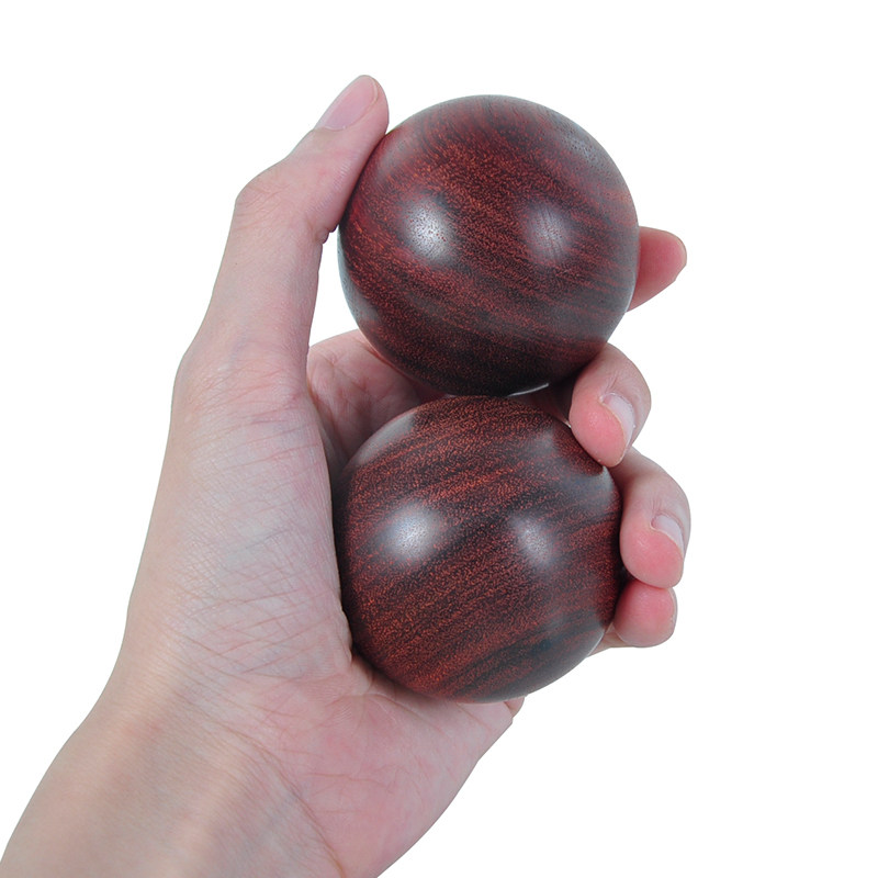 至善工艺 木质手球保健球老年健身球实木保健按摩球锻炼康复手球