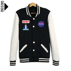 06590新款秋冬装 NASA 制服COS 火星救援美国宇航局 棒球服外套男