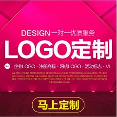 公司企业产品婚礼店铺店标卡通网站水印商标logo设计/满意后下单