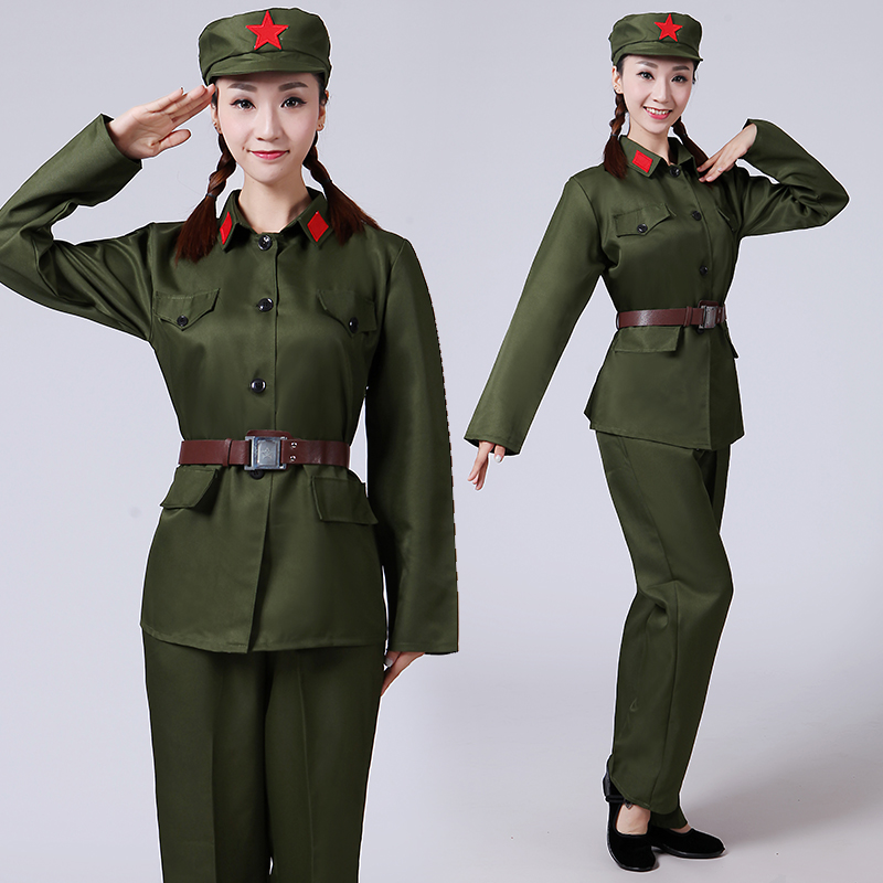 红军服演出服2019新款八路军装红卫兵服装抗战军装合唱服成人女装|msdalam kategori Butik wanita / wanita, pakaian/pakaian kebangsaan/peringkat pakaian, pakaian kebangsaan/pakaian - dari Buy2taobao.com untuk memberikan perkhidmatan ejen Taobao profesional membeli