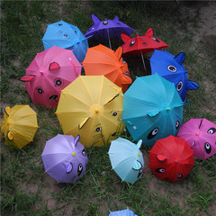 聚厚缘礼品带耳朵玩具儿童伞迷你道具工艺伞 个性卡通遮阳装饰伞