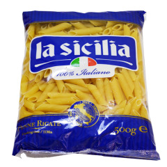 意大利纯进口食品 Lasicilia辣西西里斜切面型 500g 通心形意面