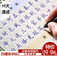 练字板成人儿童钢笔字帖速成楷书凹槽小学生初学者硬笔行楷练字帖