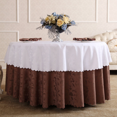 圆桌台布餐桌布酒店餐桌布餐桌巾 西餐桌台布 大圆桌台布