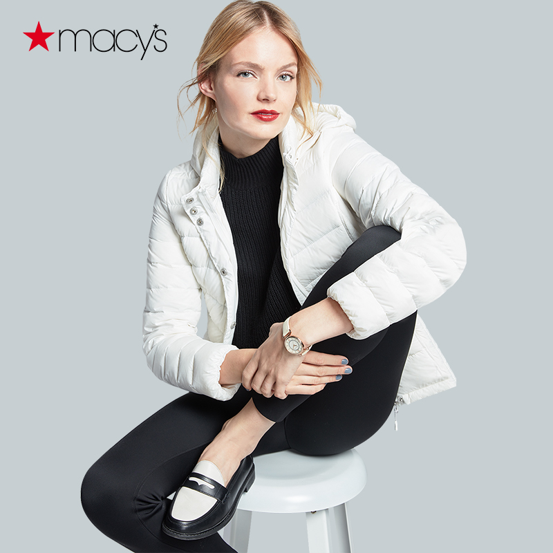 Macy's秋冬轻薄连帽羽绒服夹克女修身短外套32 Degrees163002207-tmall.hk天猫国际产品展示图1