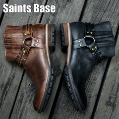 Saints Base【断码特惠】秋冬款复古英伦风切尔西靴子男士短靴