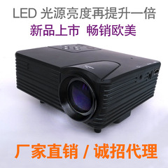 led微型迷你高清家用投影机 电脑电视 便携式1080p投影仪