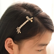 Know Richie set cute cute giraffe rhinestone hair clip headband hairpin deer hair clips hairband