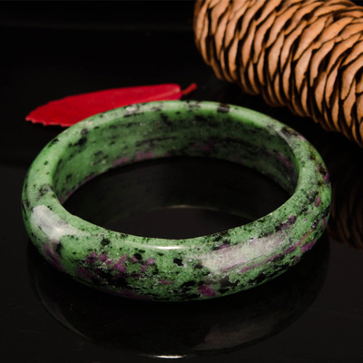 纯天然极品黝帘石手镯