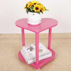 四季杜鹃花 现代简约客厅心形茶几创意粉色沙发边几角几 新品上市