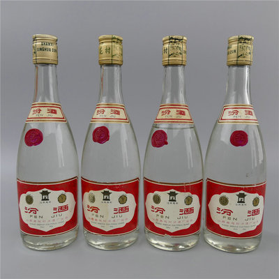 【38】1988年汾酒60度4瓶500ml{传承经典老酒拍卖}