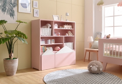 原创 实木 韩式 可爱 公主 书架 书柜 玩具收纳柜 田园 乡村 环保